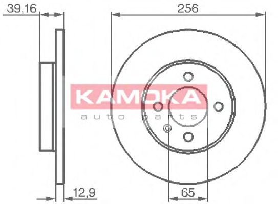 KAMOKA 103410 Тормозные диски KAMOKA для SEAT