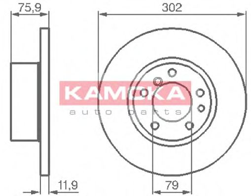 KAMOKA 103420 Тормозные диски KAMOKA для BMW