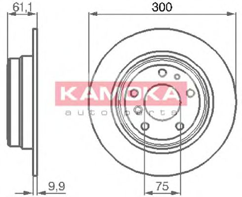 KAMOKA 103442 Тормозные диски KAMOKA для BMW