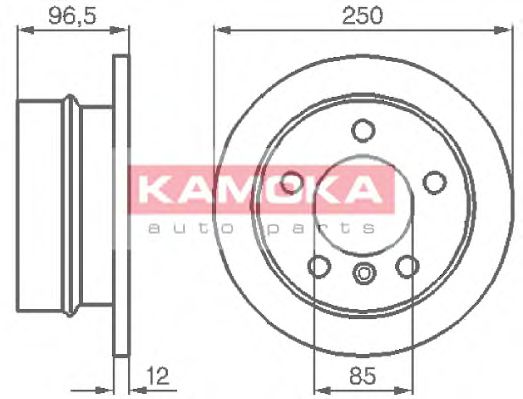 KAMOKA 103454 Тормозные диски KAMOKA для MERCEDES-BENZ