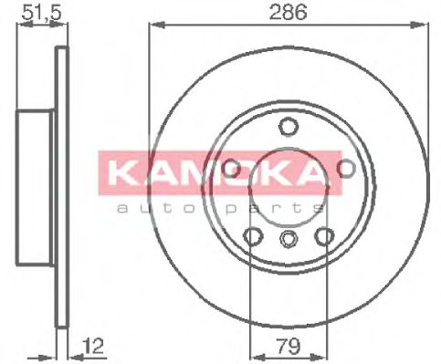 KAMOKA 103496 Тормозные диски KAMOKA для BMW