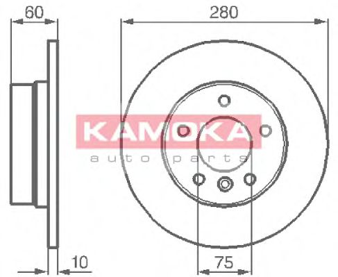 KAMOKA 103498 Тормозные диски KAMOKA для BMW