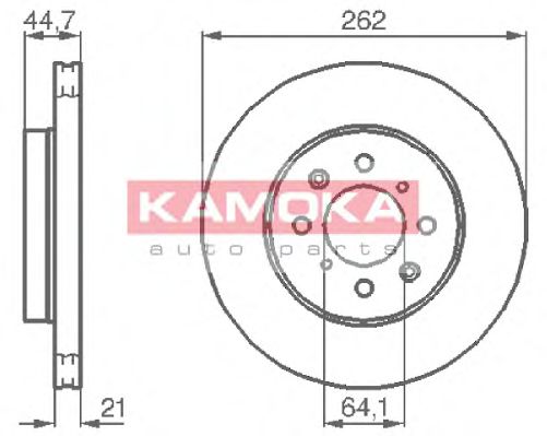 KAMOKA 1035518 Тормозные диски KAMOKA для HONDA