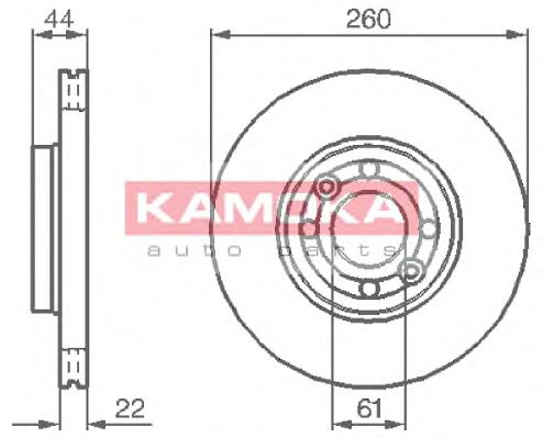 KAMOKA 1038534 Тормозные диски KAMOKA для RENAULT