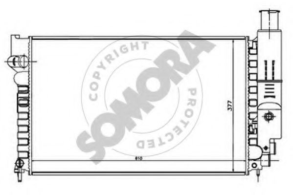 SOMORA 223141A Радиатор, охлаждение двигателя 