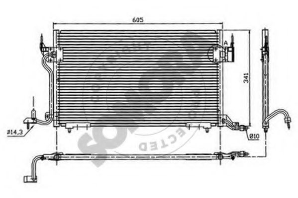 SOMORA 051260B Радиатор кондиционера SOMORA 