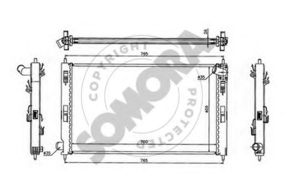 SOMORA 182440A Радиатор, охлаждение двигателя 