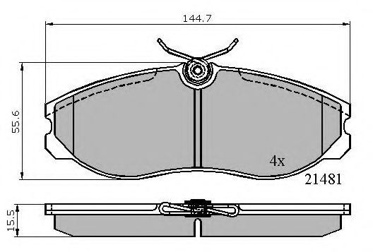 NATIONAL NP2127 Тормозные колодки NATIONAL 