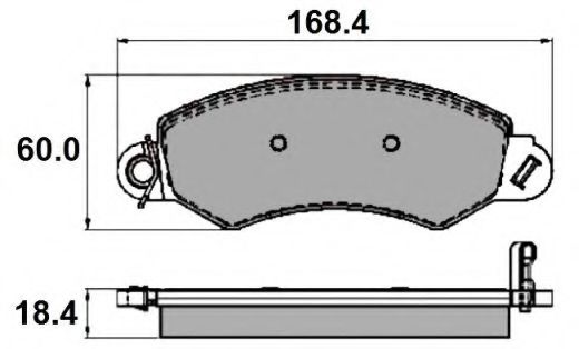 NATIONAL NP2216 Тормозные колодки NATIONAL 