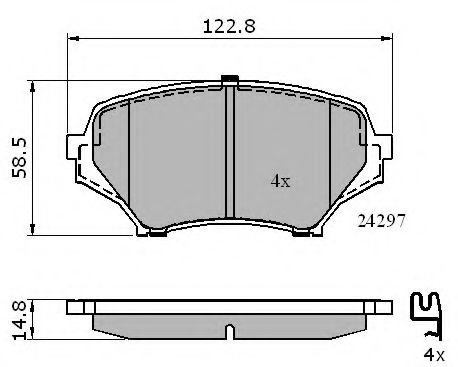 NATIONAL NP2662 Тормозные колодки NATIONAL 