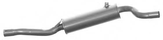 IMASAF 721407 Глушитель выхлопных газов для VOLKSWAGEN POLO 2 купе (86C, 80) 1.3