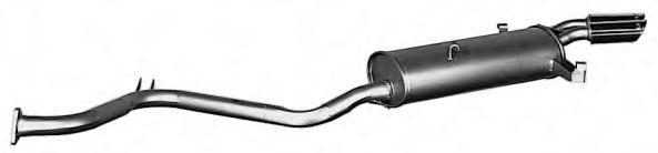 IMASAF MS7107 Глушитель выхлопных газов для MASERATI GHIBLI (Мазерати Гхибли)