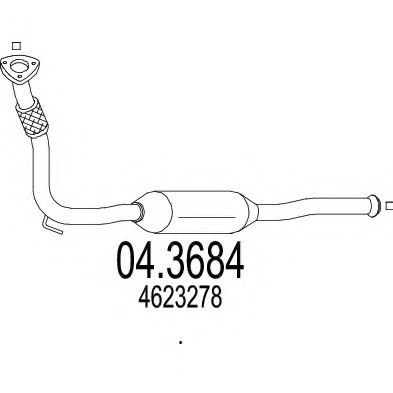 MTS 043684 Катализатор MTS для SAAB