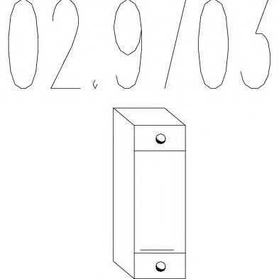 MTS 029703 Буфер, глушитель MTS 029703 Буфер, глушитель