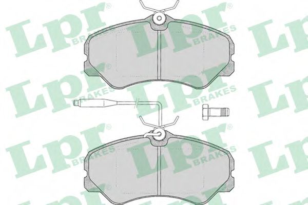 LPR 05P011 Тормозные колодки для FIAT