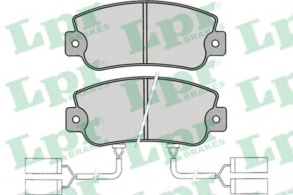 LPR 05P019 Тормозные колодки LPR 