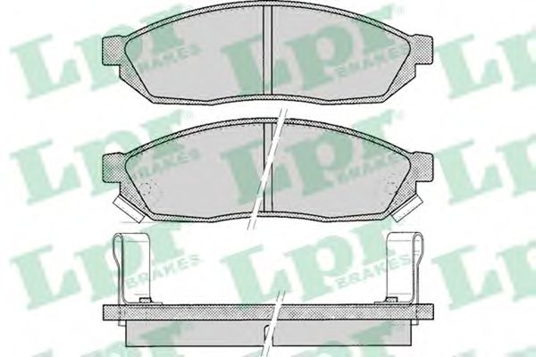 LPR 05P075 Тормозные колодки LPR 