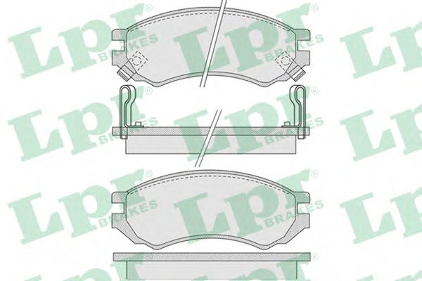 LPR 05P1008 Тормозные колодки LPR 