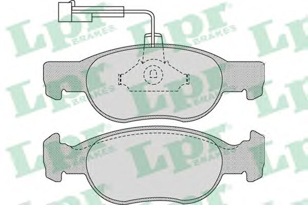LPR 05P1075 Тормозные колодки LPR для ALFA ROMEO