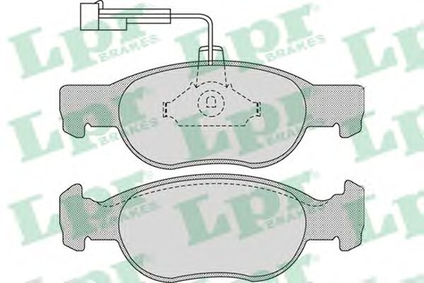 LPR 05P1075 Тормозные колодки LPR 