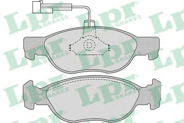 LPR 05P1076 Тормозные колодки LPR для ALFA ROMEO