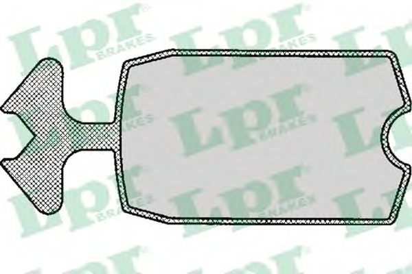 LPR 05P115 Тормозные колодки LPR 