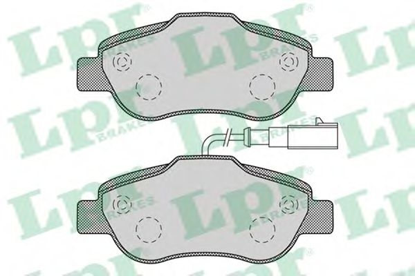 LPR 05P1263 Тормозные колодки LPR для FIAT PANDA