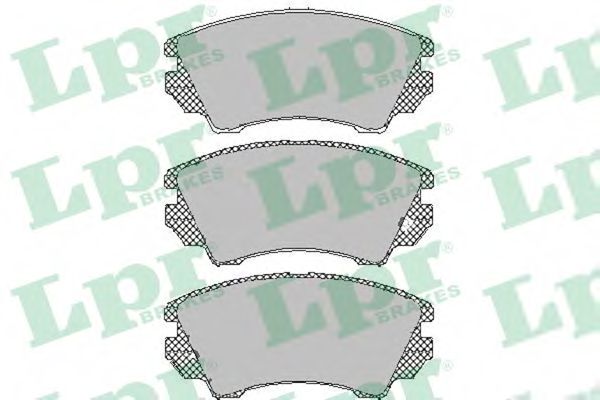 LPR 05P1467 Тормозные колодки LPR для OPEL