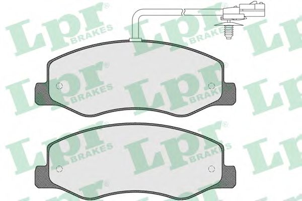 LPR 05P1570 Тормозные колодки LPR для OPEL