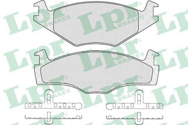 LPR 05P224 Тормозные колодки для SEAT IBIZA