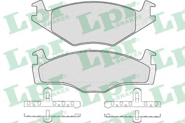 LPR 05P225 Тормозные колодки для SEAT IBIZA