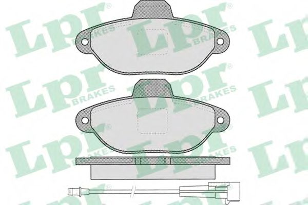 LPR 05P462 Тормозные колодки для FIAT PANDA