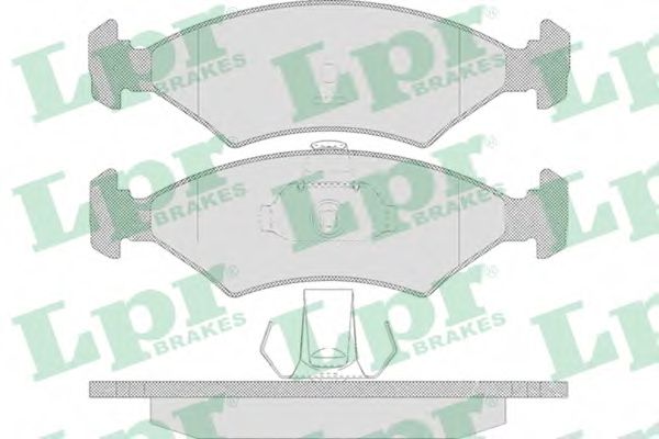 LPR 05P628 Тормозные колодки для FORD COURIER