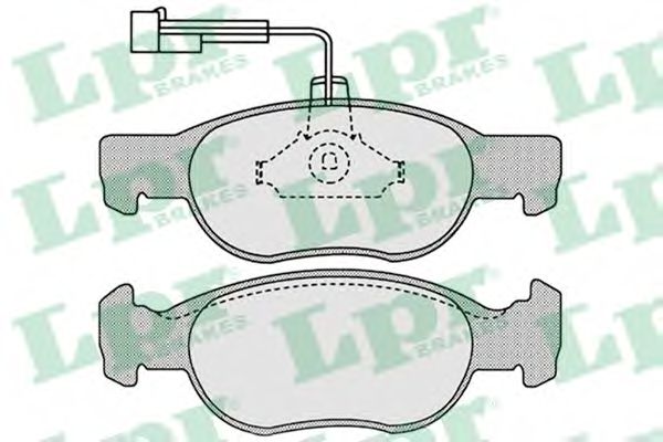 LPR 05P652 Тормозные колодки для FIAT