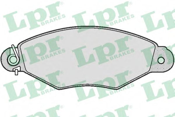 LPR 05P662 Тормозные колодки LPR для RENAULT