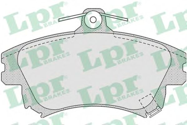 LPR 05P711 Тормозные колодки для SMART