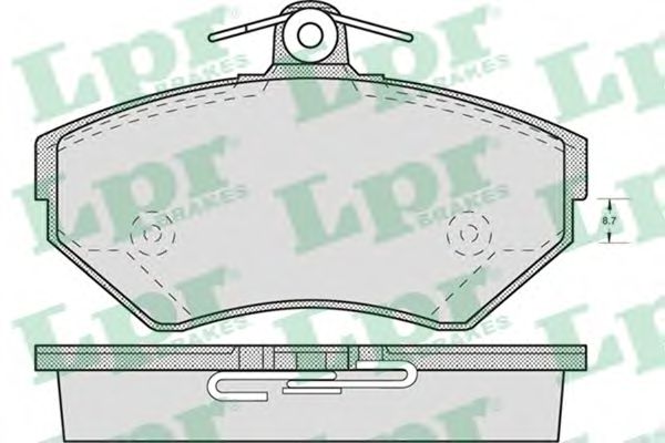 LPR 05P719 Тормозные колодки LPR для AUDI