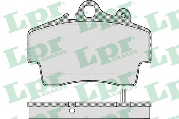 LPR 05P722 Тормозные колодки LPR для PORSCHE