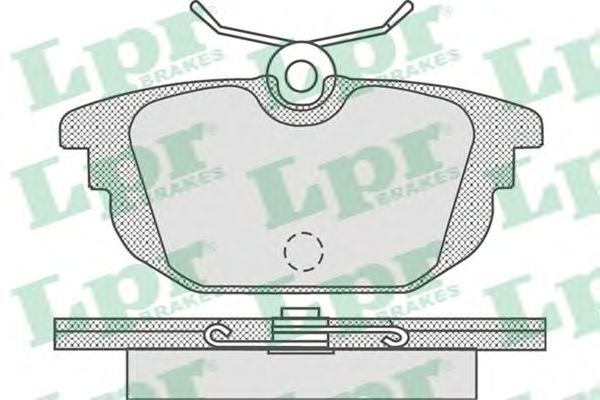 LPR 05P736 Тормозные колодки LPR для FIAT