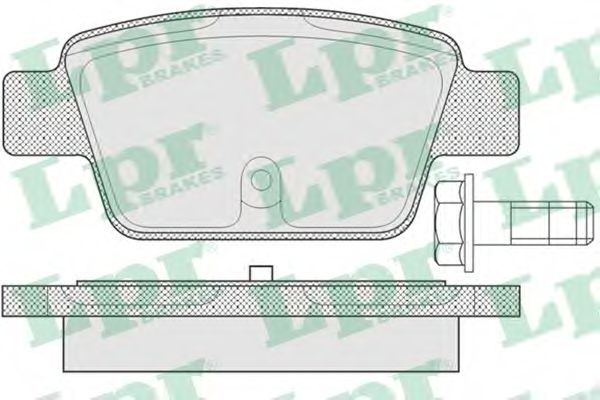 LPR 05P780 Тормозные колодки для FIAT MULTIPLA