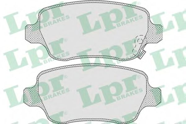 LPR 05P811 Тормозные колодки LPR для OPEL