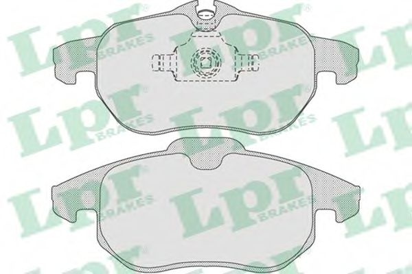 LPR 05P814 Тормозные колодки LPR для OPEL