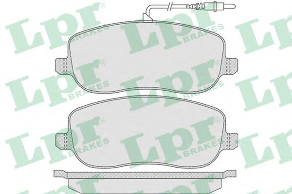 LPR 05P831 Тормозные колодки для FIAT SCUDO