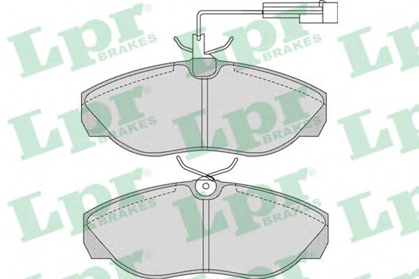 LPR 05P965 Тормозные колодки LPR для FIAT