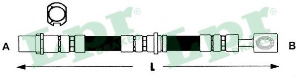 LPR 6T46793 Тормозной шланг для CHEVROLET