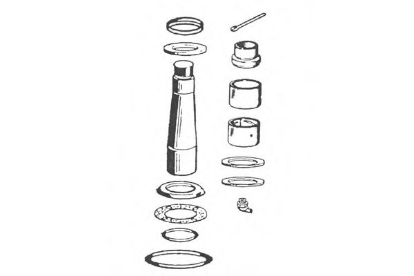 OCAP 0927456 Ремкомплект, шкворень поворотного кулака 