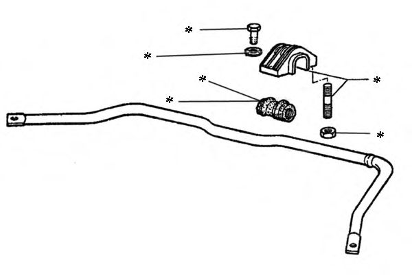 OCAP 0902218 Ремкомплект, соединительная тяга стабилизатора 