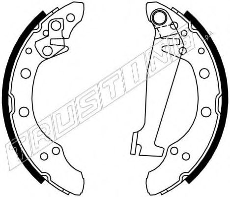 TRUSTING 7191 Тормозные колодки барабанные для VOLKSWAGEN CADDY (Фольксваген Кадд)
