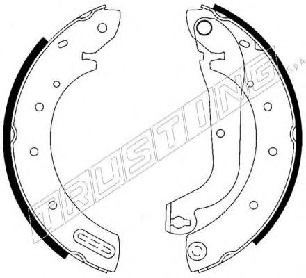 TRUSTING 7220 Тормозные колодоки 