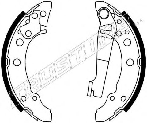 TRUSTING 7280 Тормозные колодки барабанные для VOLKSWAGEN (Фольксваген)